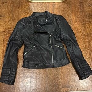 Zara Black Leather Jacket